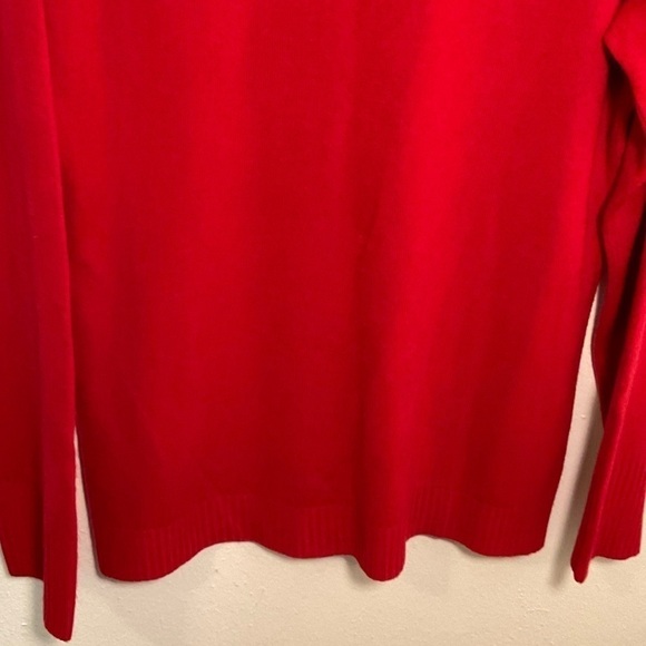 White Stag V-Neck Pullover Sweater Classic Red - Picture 9 of 11